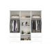 Roupeiro New Verona 6 Portas com Espelho Salleto Branco