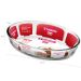 Assadeiras Vidro 1,5L Travessa Retangular e Forma Oval Sanremo
