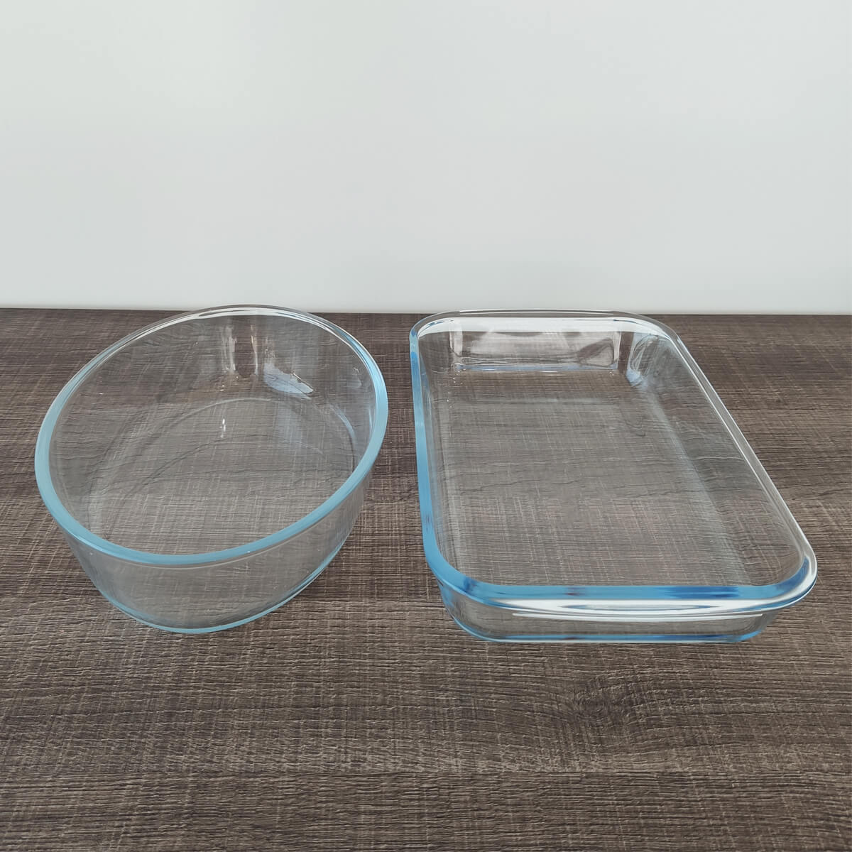 Assadeiras Vidro 1,5L Travessa Retangular e Forma Oval Sanremo