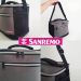 Bolsa Térmica Cooler Com Alças Sanremo 8 Litros Praia Marmita Lanche Cinza