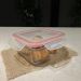 Conjunto 3 Potes Quadrados Vidro Sanremo Tampa Hermética Trava 550ml