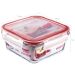 Conjunto 3 Potes Quadrados Vidro Sanremo Tampa Hermética Trava 700ml