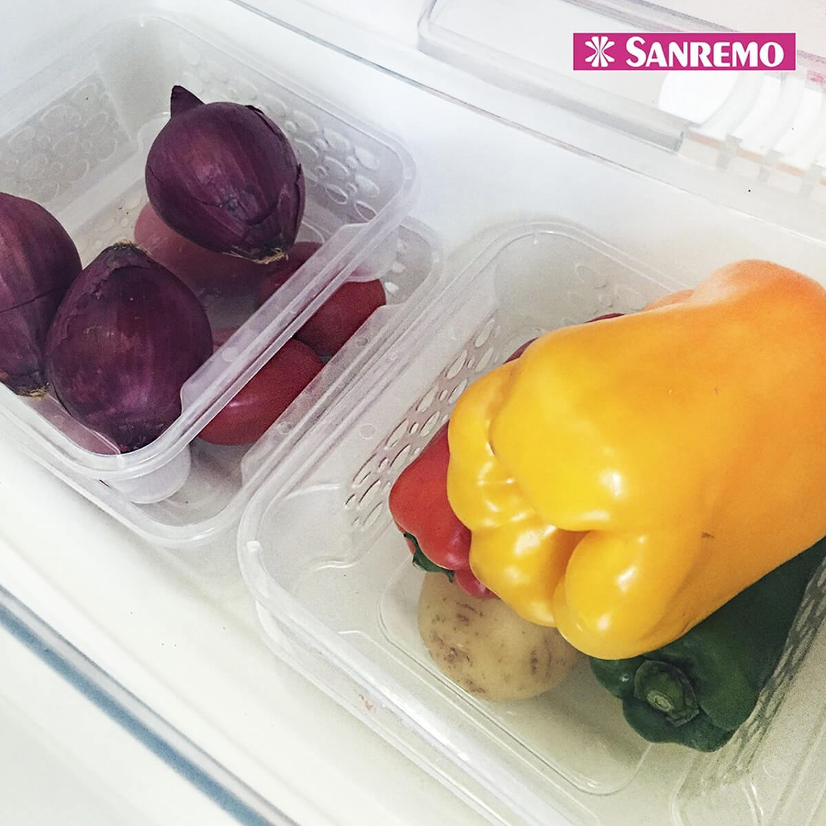 Conjunto 4 Cestos Organizadores Empilhável Plástico 1,6l Sanremo