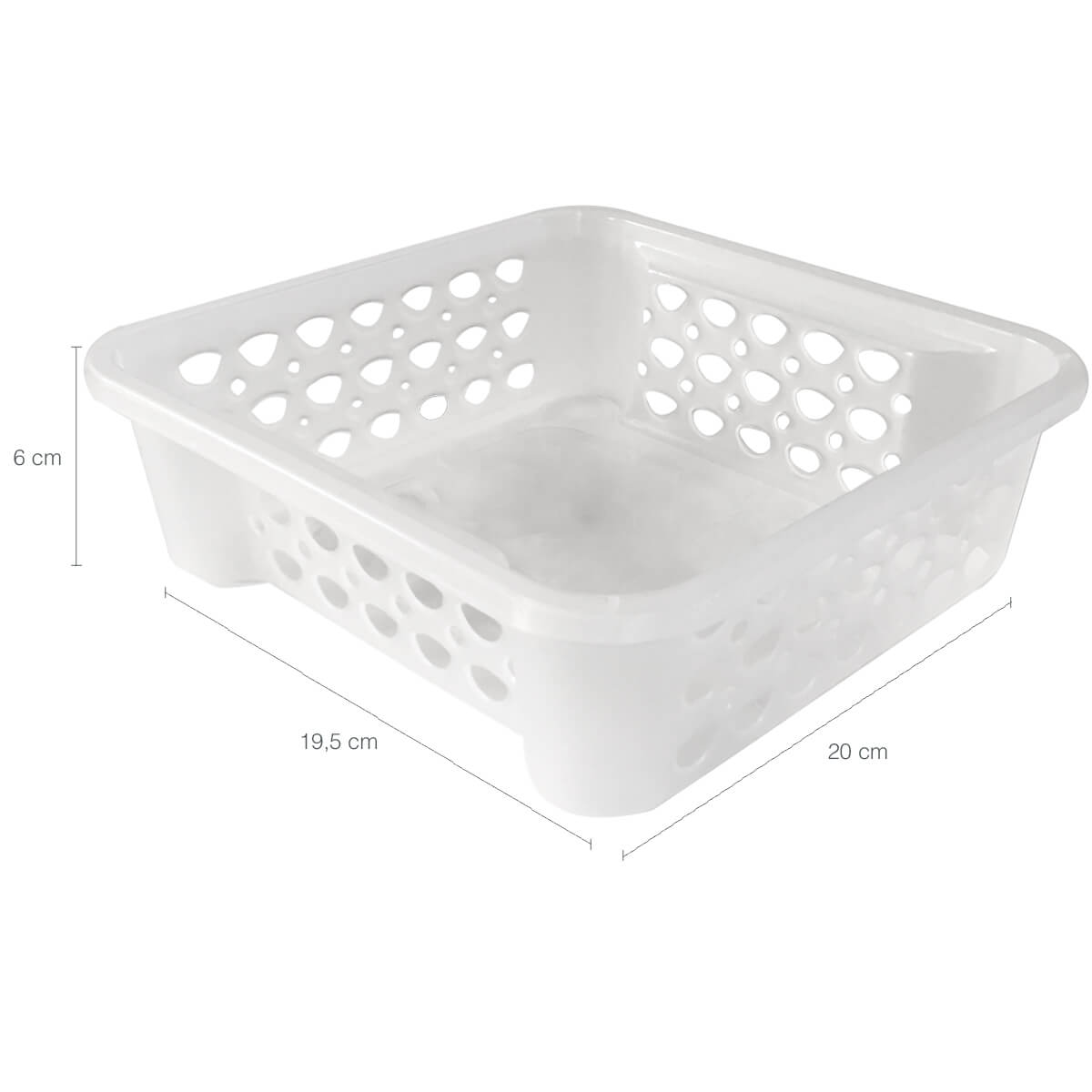 Conjunto 4 Cestos Organizadores Empilhável Plástico 1,6l Sanremo