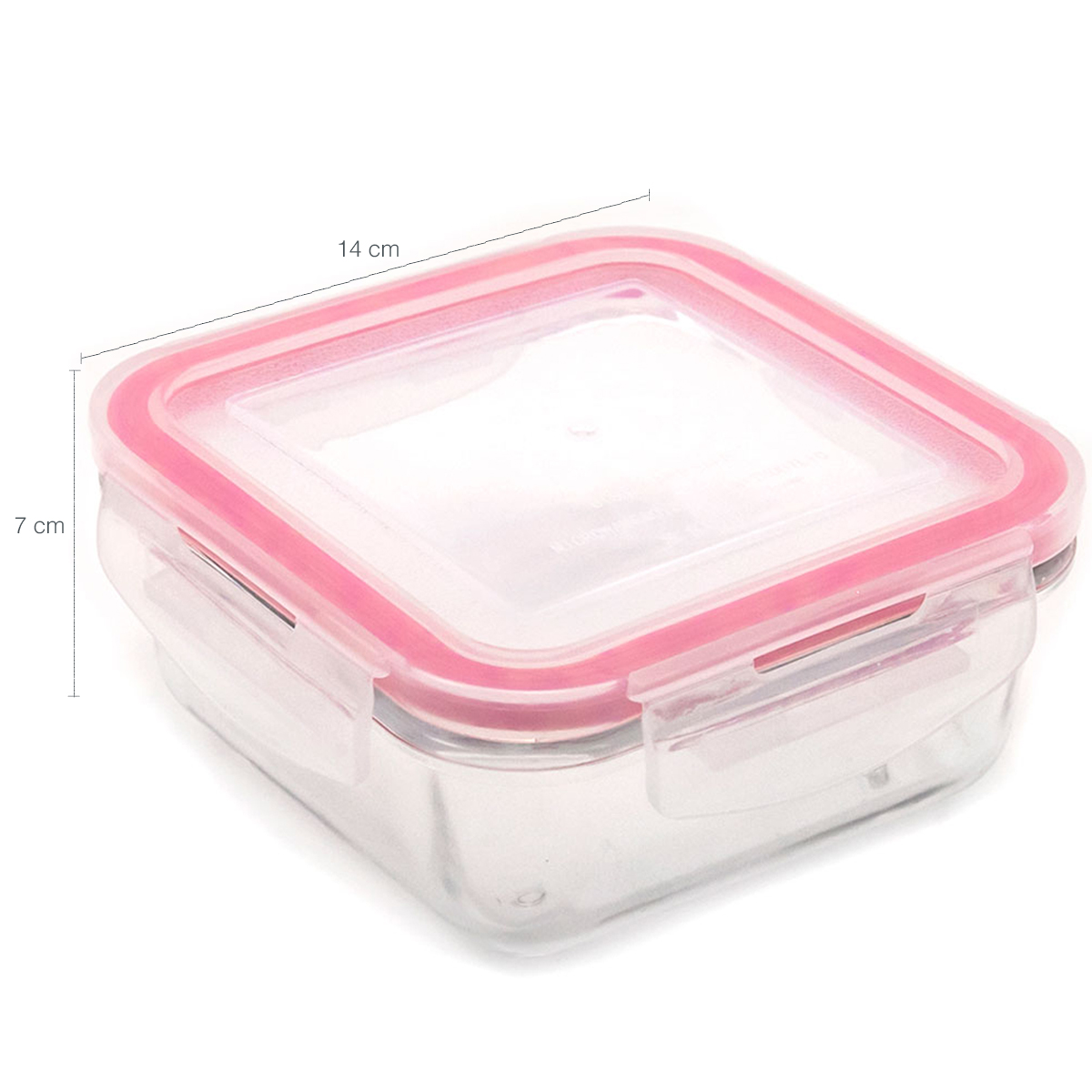 Conjunto 6 Potes De Vidro Herméticos Quadrados 350ml 550ml 700ml Sanremo Marmita