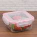 Conjunto 6 Potes De Vidro Herméticos Quadrados 350ml 550ml 700ml Sanremo Marmita