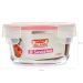 Conjunto 6 Potes De Vidro Redondos Com Tampas Herméticas 330ml Sanremo