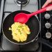 Kit 3 Colheres De Silicone Vermelhas Utensílios Cozinha Arroz Servir Mexer