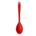Kit 6 Colheres De Silicone Vermelhas Utensílios Cozinha Arroz Servir Mexer