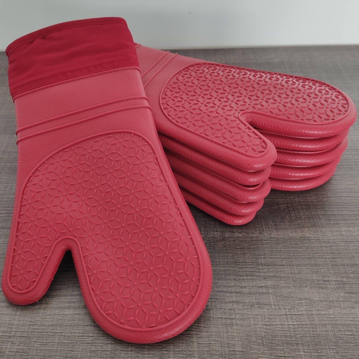 Kit 6 Luvas Térmicas de Silicone para Forno Cozinha Sanremo