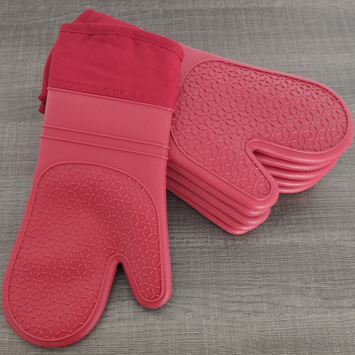 Kit 6 Luvas Térmicas de Silicone para Forno Cozinha Sanremo