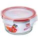 Kit 9 Potes Redondos Vidro Hermético 330ml 550ml 800ml Tampa Trava Marmita Sanremo