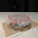 Pote Quadrado Vidro Sanremo Tampa Hermética Trava 700ml