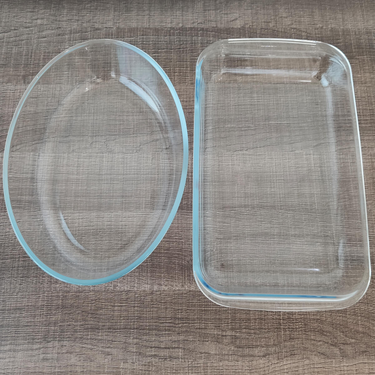 Travessas Refratárias de Vidro Assadeira Retangular 2,2L e Forma Oval 2,4L Sanremo