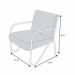 Kit 2 Poltronas Para Sala de Espera Recepção Em Suede Marrom Com Braços Cromados Decorativa Confortável Até 120 Kg - PS