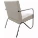 Kit 3 Poltronas Para Sala de Espera Recepção Em Suede Bege Com Braços Cromados Decorativa Confortável Até 120 Kg - PS