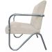 Kit 3 Poltronas Para Sala de Espera Recepção Em Suede Bege Com Braços Cromados Decorativa Confortável Até 120 Kg - PS