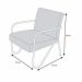 Kit 4 Poltronas Para Sala de Espera Recepção Em Suede Vermelho Com Braços Cromados Decorativa Confortável Até 120 Kg - PS