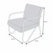 Kit 4 Poltronas Para Sala de Espera Recepção Em Suede Vinho Com Braços Cromados Decorativa Confortável Até 120 Kg - PS