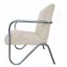 Kit 5 Poltronas Para Sala de Espera Recepção Em Suede Bege Com Braços Cromados Decorativa Confortável Até 120 Kg - PS