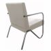 Kit 5 Poltronas Para Sala de Espera Recepção Em Suede Bege Com Braços Cromados Decorativa Confortável Até 120 Kg - PS