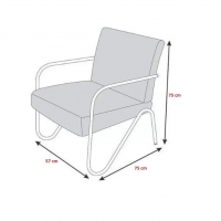 Kit 5 Poltronas Para Sala de Espera Recepção Em Suede Verde Água Com Braços Cromados Decorativa Confortável Até 120 Kg - PS