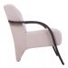 Kit 4 Poltronas Para Sala de Espera Recepção Bege Em Suede Com Braços de Madeira Decorativa Confortável Até 120 kg - PSM