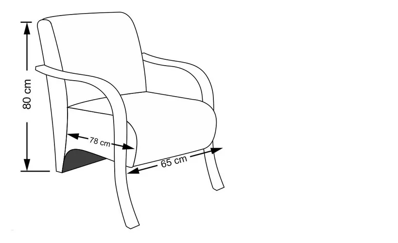 Kit 4 Poltronas Para Sala de Espera Recepção Marrom Em Suede Com Braços de Madeira Decorativa Confortável Até 120 kg - PSM