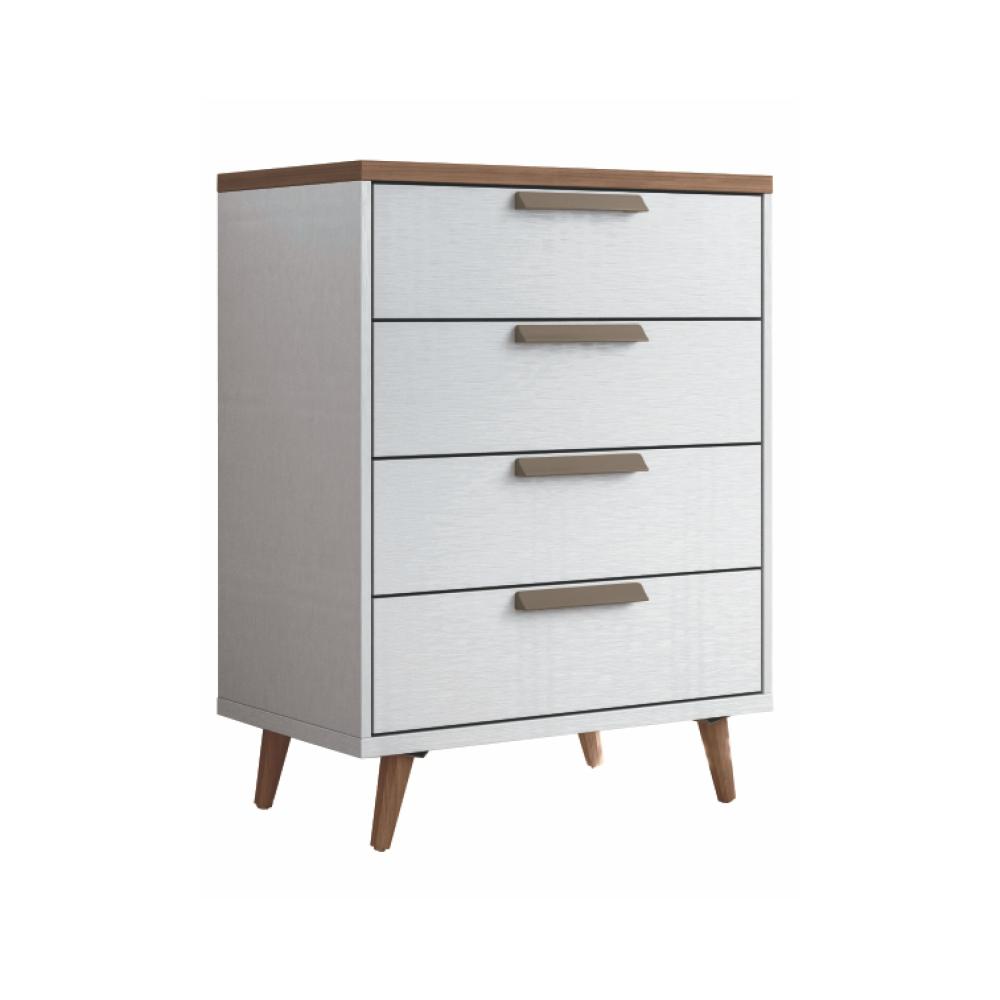 Cômoda 4 Gavetas Yokohama Branco Jatobá