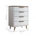 Cômoda 4 Gavetas Yokohama Branco Jatobá