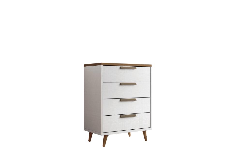Cômoda 4 Gavetas Yokohama Branco Jatobá