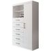 Cômoda Alta 1 Porta 6 Gavetas Marbella Branco