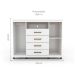 Cômoda Havana Master 2 Portas 4 Gavetas Branca