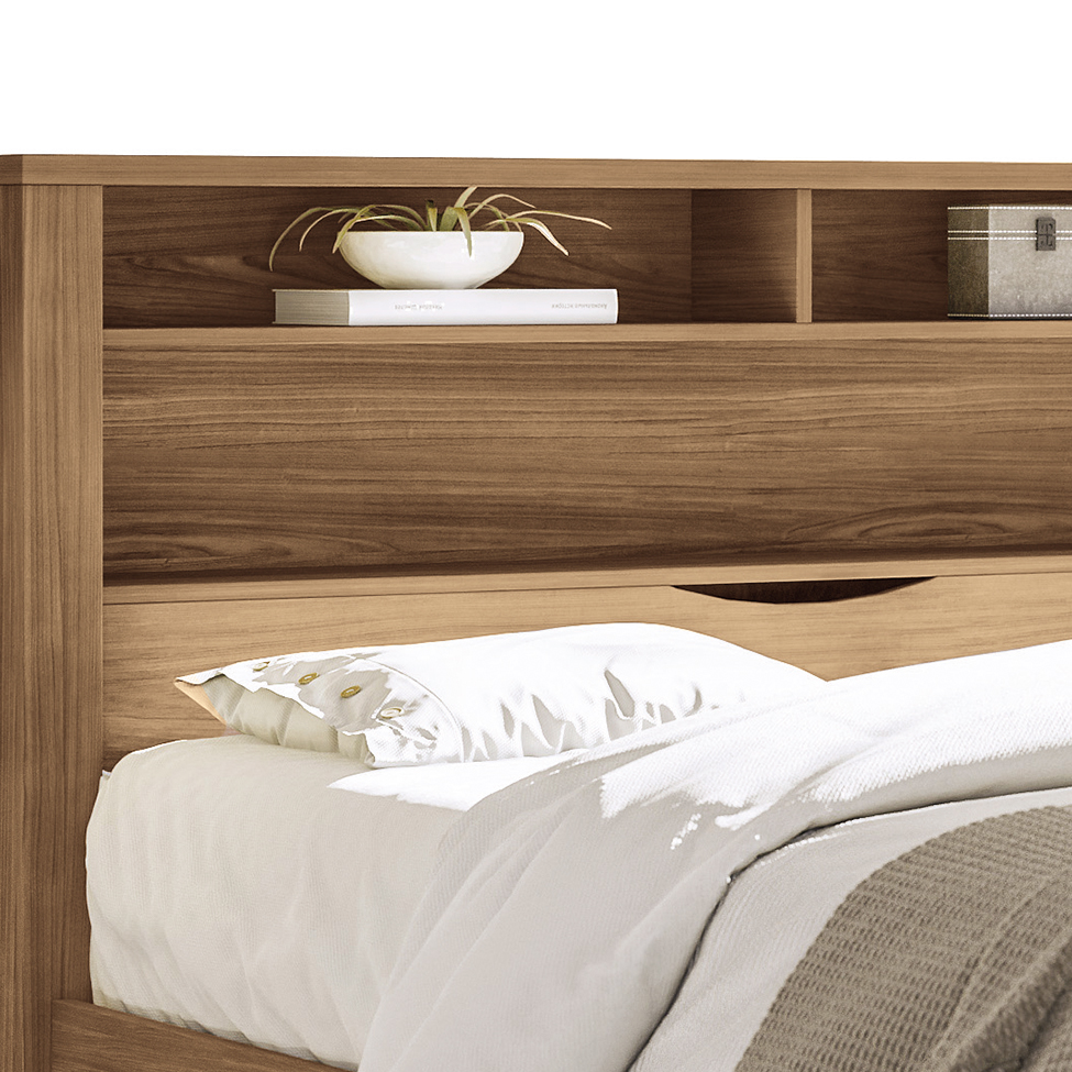 Cama Casal com Baú Invicta Jatobá