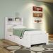 Cama Solteiro Infinity com Baú e 2 Gavetas Branco
