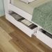 Cama Solteiro Infinity com Baú e 2 Gavetas Branco