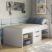 Cama Solteiro New Conect 2 Gavetas Branco/Jatobá - Santos Andirá 