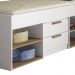 Cama Solteiro New Conect 2 Gavetas Branco/Jatobá - Santos Andirá 