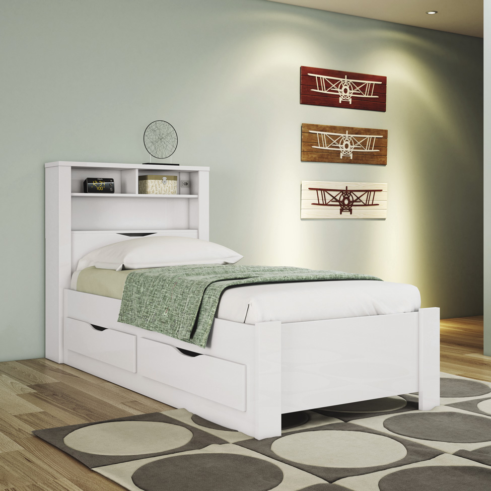 Cama de Solteiro Tradição II Branca