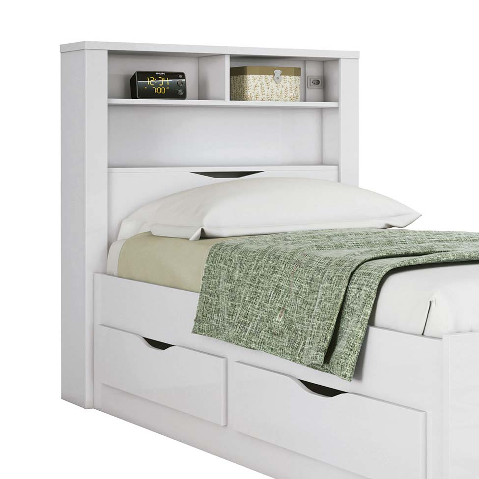 Cama de Solteiro Tradição II Branca