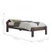 Conjunto Guarda Roupas 3 Portas e Cama Solteiro Arthur Ebano