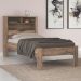 Conjunto Guarda Roupas 4 Portas e Cama Solteiro Palau Atacama Grafite