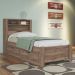 Conjunto Guarda Roupas Com Espelho 4 Portas e Cama com Gavetas Maia Atacama