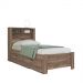 Conjunto Guarda Roupas Com Espelho 4 Portas e Cama com Gavetas Maia Atacama