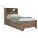 Conjunto Guarda Roupas Com Espelho 4 Portas e Cama com Gavetas Maia Atacama