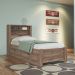 Conjunto Guarda Roupas Com Espelho 4 Portas e Cama com Gavetas Maia Atacama