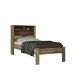 Conjunto Guarda Roupas com Espelho e Cama Solteiro Arthur Atacama