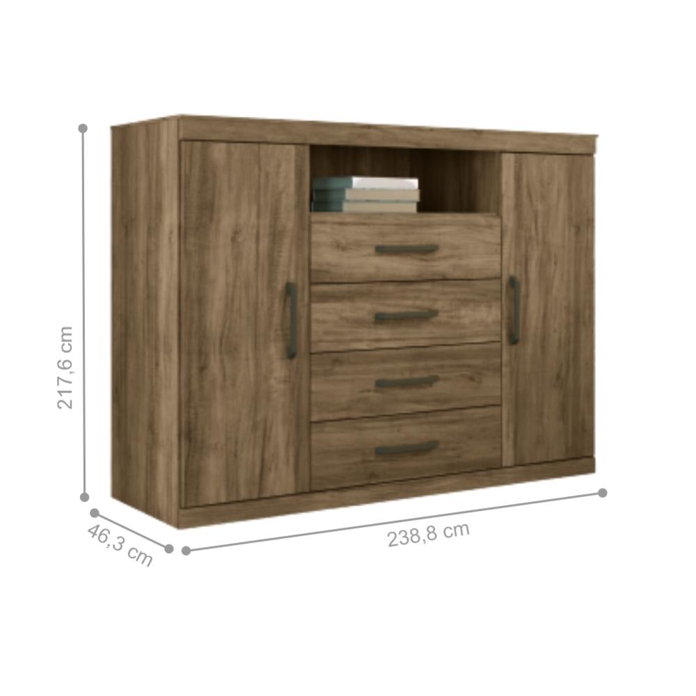 Conjunto Quarto de Solteiro Completo Maia Atacama