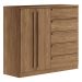 Guarda Roupa 6 Portas e Cômoda 5 Gavetas Jade Jatobá