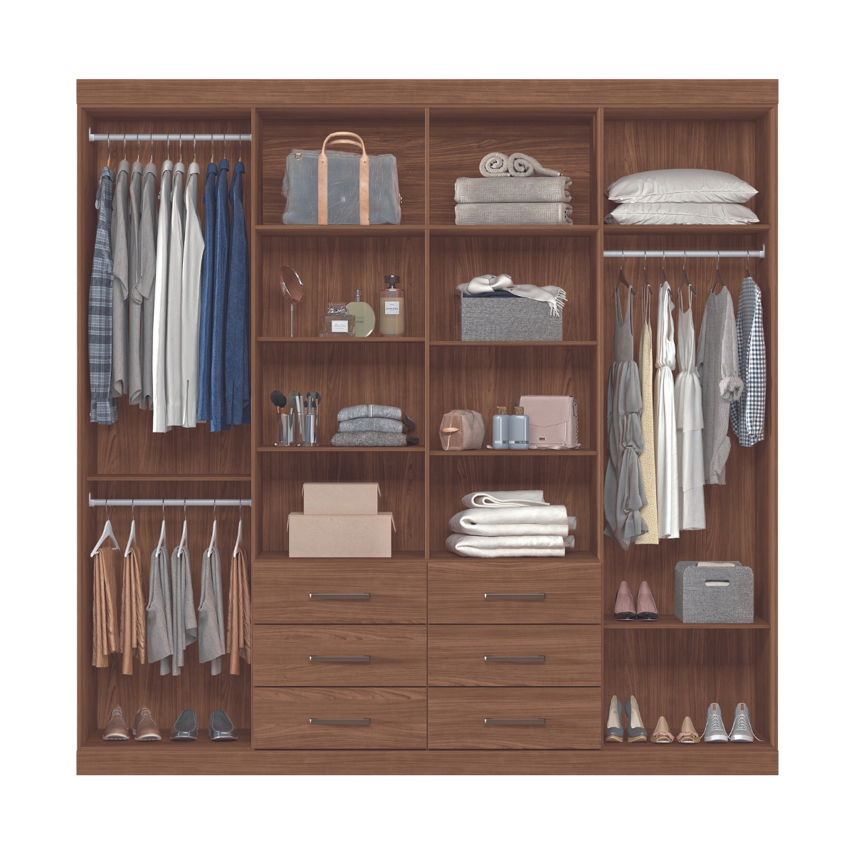 Guarda Roupa 8 Portas 6 Gavetas Casal Turim Jabotá
